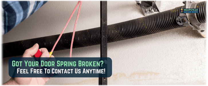 Broken Garage Door Spring Repair Hempstead NY